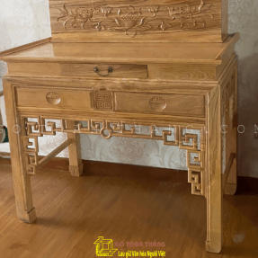 Bàn Thờ đứng hiện đại gỗ Sồi BTS-04