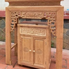 Bàn Thờ đứng hiện đại gỗ Sồi BTS-06