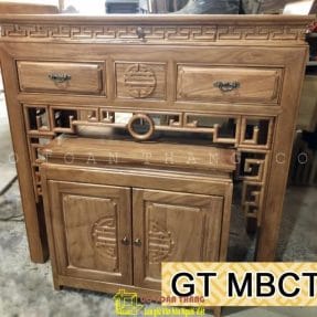 Bàn Thờ đứng hiện đại gỗ Sồi BTS-07