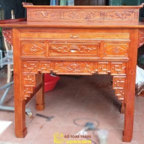 Bàn Thờ Gia Tiên gỗ Tràm 2 tầng GTT-02