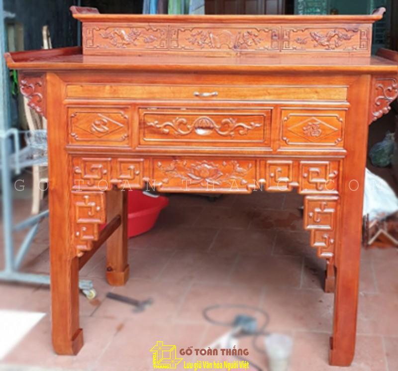 Bàn Thờ Gia Tiên gỗ Tràm 2 tầng GTT-02 1 Bàn Thờ Gia Tiên gỗ Tràm 2 tầng GTT-02