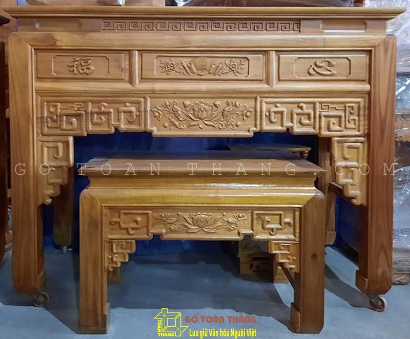 Bàn Thờ đứng hiện đại gỗ Tràm BTT-04 1 Bàn Thờ đứng hiện đại gỗ Tràm BTT-04