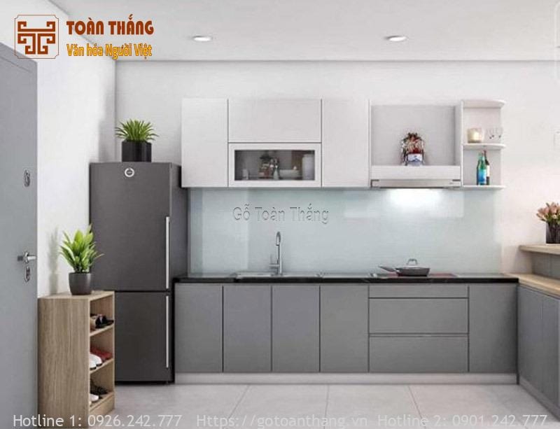 Bàn thờ Ông Táo: Ý nghĩa và cách lập, nơi đặt chuẩn 2025 47 Mẫu Bàn thờ ông Táo gắn liền trên bếp 05