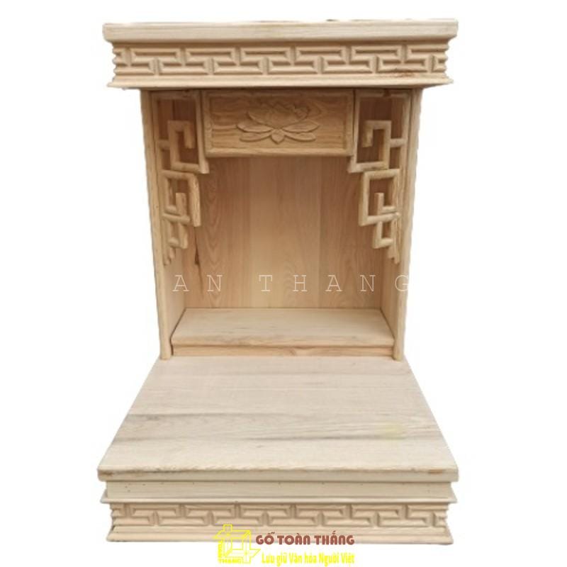 Bàn thờ Thần Tài gỗ Sồi TTS-03 1 Bàn thờ Thần Tài gỗ Sồi TTS-03