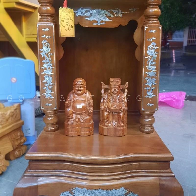 Bàn thờ Thần Tài gỗ Sồi TTS-01