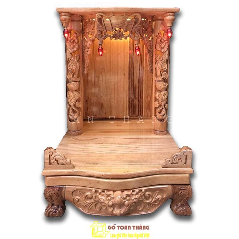 Bàn thờ Thần Tài gỗ Xoan Đào TTX-03 1 Bàn thờ Thần Tài gỗ Xoan Đào TTX-03