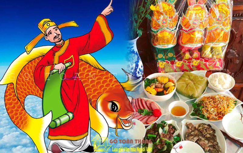 Văn khấn cúng ông Công ông Táo chuẩn năm 2025 10 cung ngay 23 thang chap voi y nghia dua ong tao ve troi