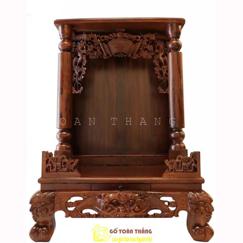 Bàn thờ Thần Tài gỗ Cẩm Lai TTC-04 1 Bàn thờ Thần Tài gỗ Cẩm Lai TTC-04