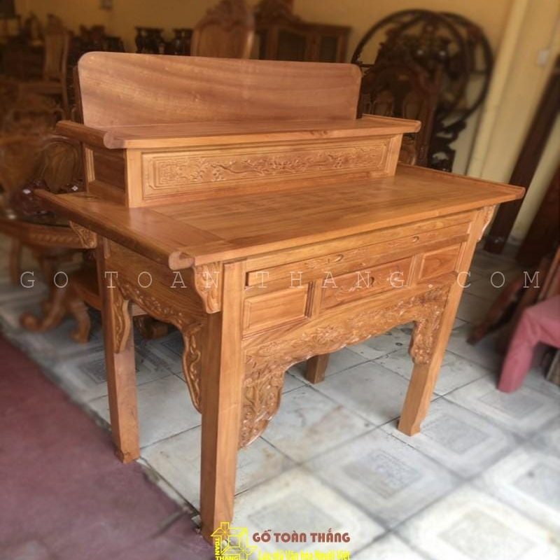 Bàn Thờ 2 tầng gỗ Gõ đỏ BTG-10 5 ban tho 2 tang 3