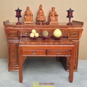 Bàn Thờ 2 tầng gỗ Gõ đỏ BTG-11