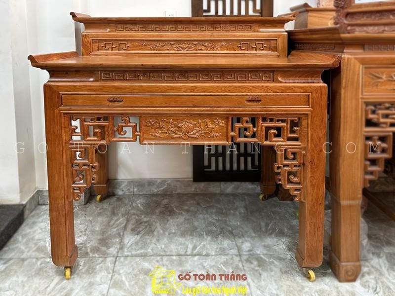 Bàn Thờ gỗ Hương đá 2 tầng BTH-02 1 Bàn Thờ gỗ Hương đá 2 tầng BTH-02