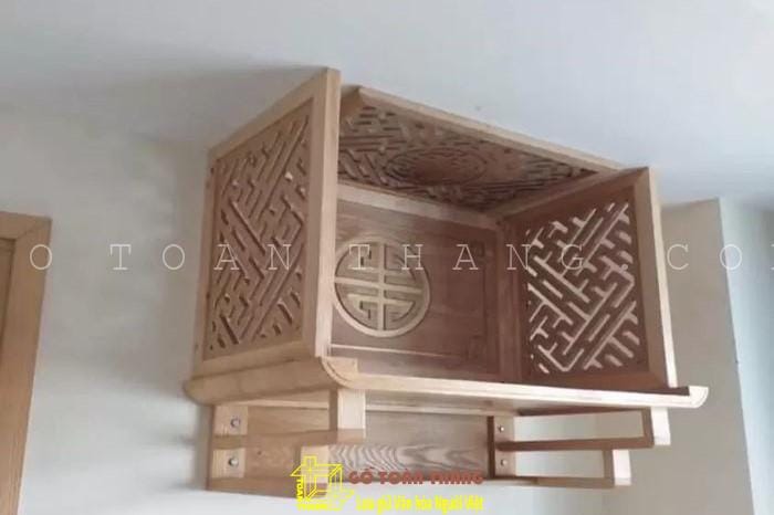 Cách chọn bàn thờ treo tường có vách ngăn chuẩn phong thủy 8 Bàn thờ treo tường có vách ngăn đang ngày càng phổ biến hơn trên thị trường