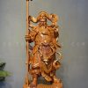 Tượng Quan Công trấn ải bằng gỗ cao 40cm - TQC01
