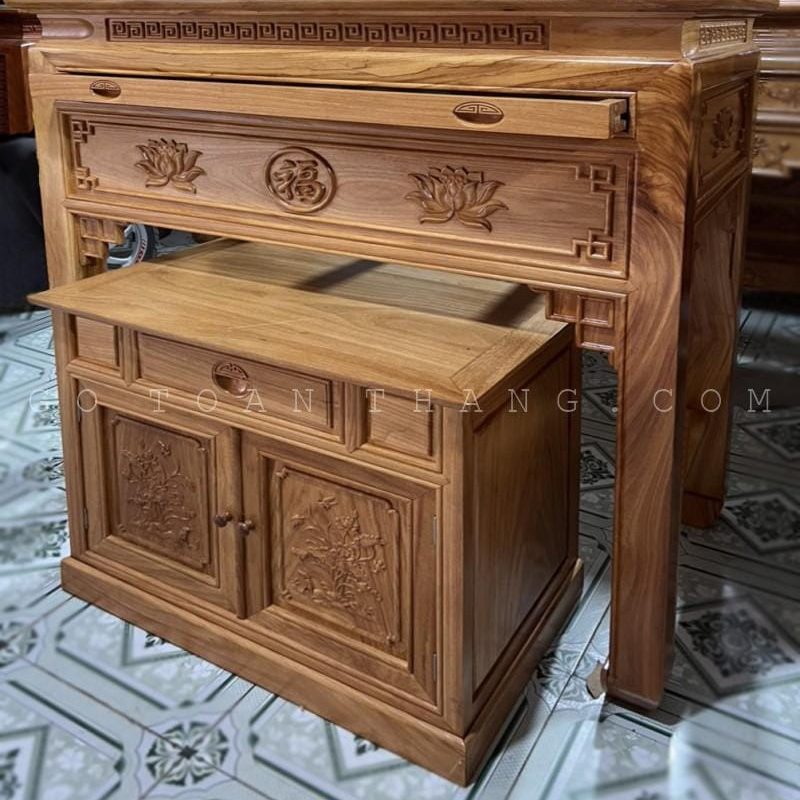 Bàn Thờ gỗ Gõ đỏ BTG-24 3 ban tho go do 1