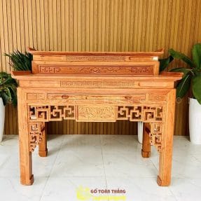 Bàn Thờ 2 tầng gỗ Gõ đỏ BTG-07