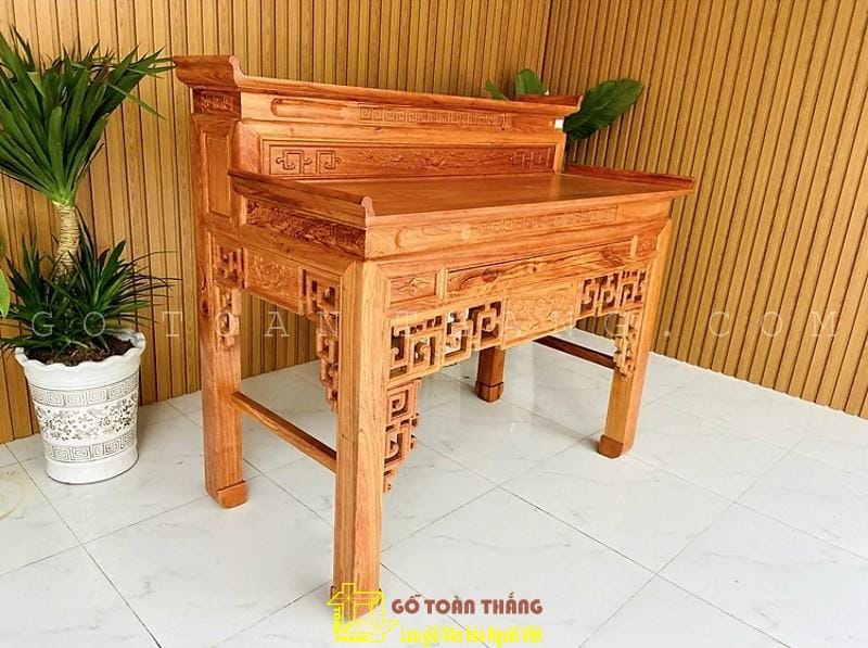 Bàn Thờ 2 tầng gỗ Gõ đỏ BTG-07 2 Bàn Thờ 2 tầng gỗ Gõ đỏ BTG-07 - Ảnh 2
