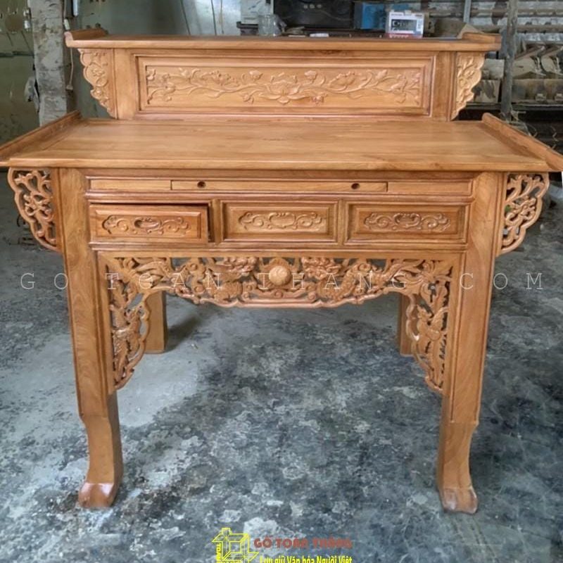 Bàn Thờ 2 tầng gỗ Gõ đỏ BTG-19