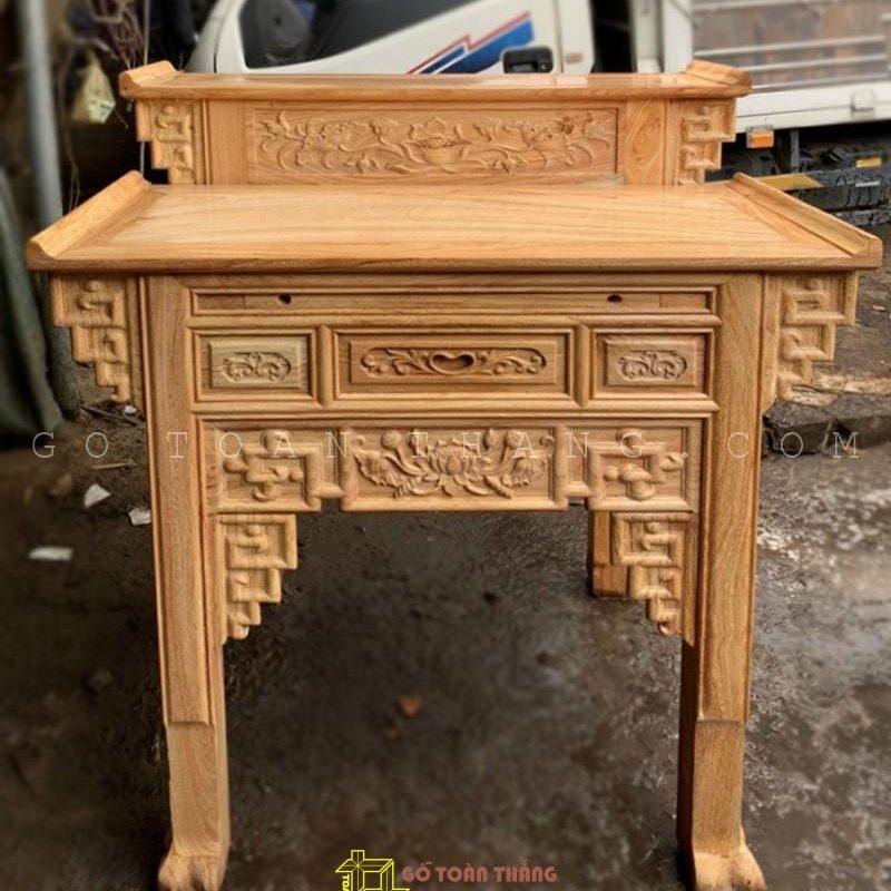 Bàn Thờ 2 tầng gỗ Gõ đỏ BTG-16