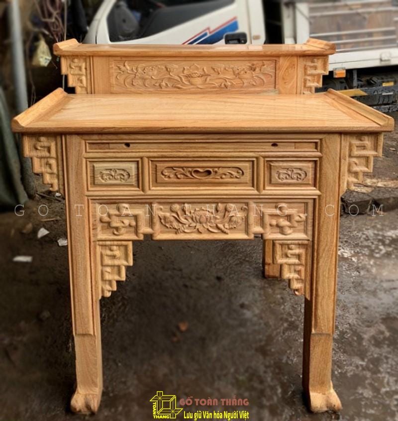 Bàn Thờ 2 tầng gỗ Gõ đỏ BTG-16 1 Bàn Thờ 2 tầng gỗ Gõ đỏ BTG-16