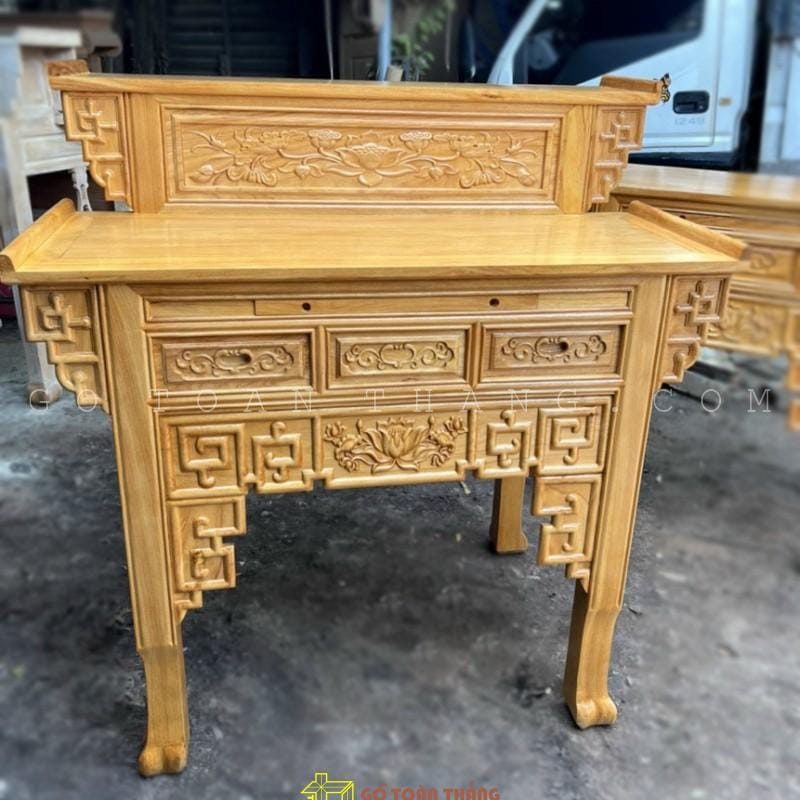 Bàn Thờ 2 tầng gỗ Gõ đỏ BTG-14