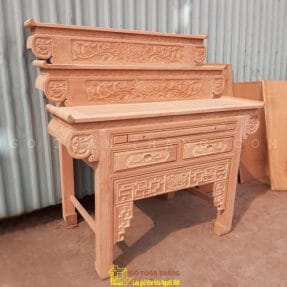 Bàn Thờ 3 tầng gỗ Gõ đỏ BTG-05