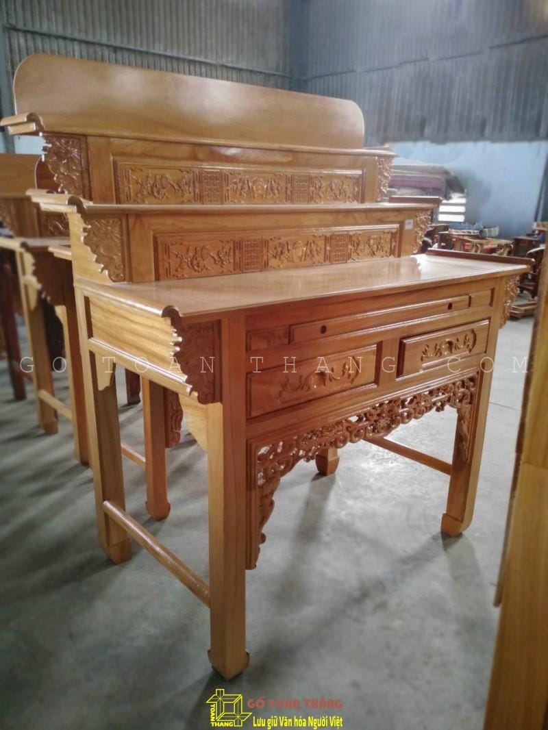 Bàn Thờ 3 tầng gỗ Gõ đỏ BTG-06 1 Bàn Thờ 3 tầng gỗ Gõ đỏ BTG-06