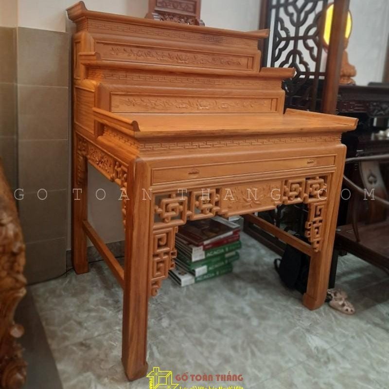 Bàn Thờ 3 tầng gỗ Gõ đỏ BTG-03