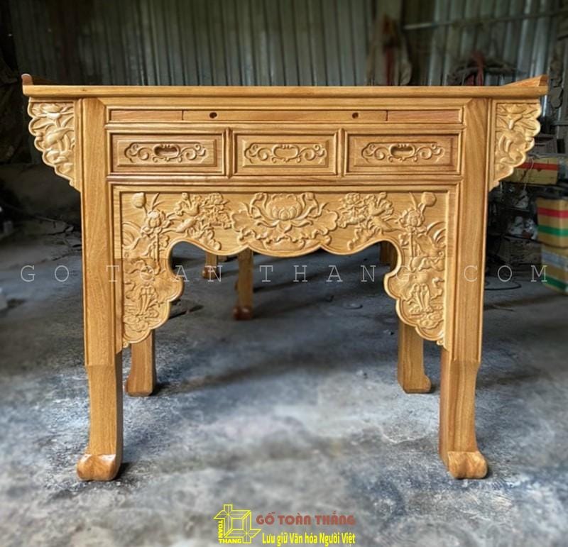 Bàn Thờ gỗ Gõ đỏ BTG-22 1 Bàn Thờ gỗ Gõ đỏ BTG-22