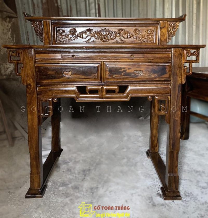 Bàn Thờ gỗ Muồng 2 tầng BTM-09