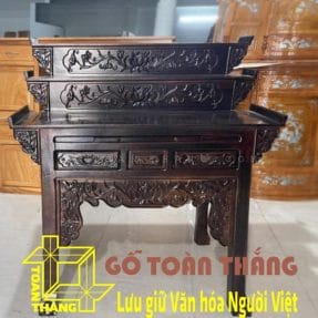 Bàn Thờ gỗ Muồng 3 tầng BTM-018