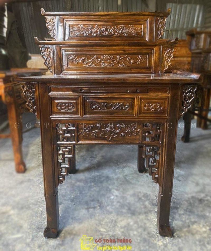 Bàn Thờ gỗ Muồng 3 tầng BTM-016 1 Bàn Thờ gỗ Muồng 3 tầng BTM-016