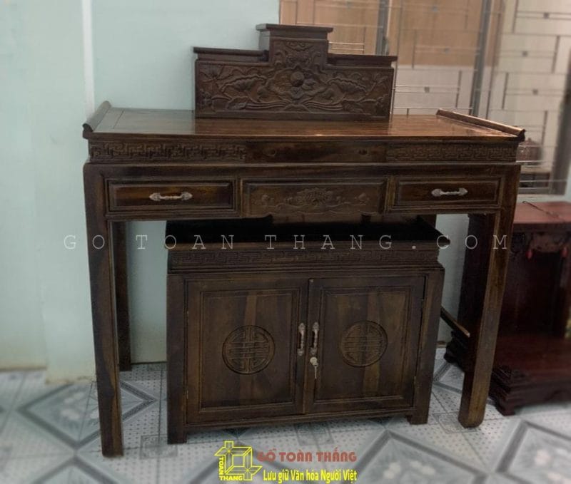 Bàn Thờ đứng hiện đại gỗ Muồng BTM-13 1 Bàn Thờ đứng hiện đại gỗ Muồng BTM-13