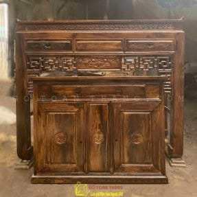 Bàn Thờ đứng hiện đại gỗ Muồng BTM-12