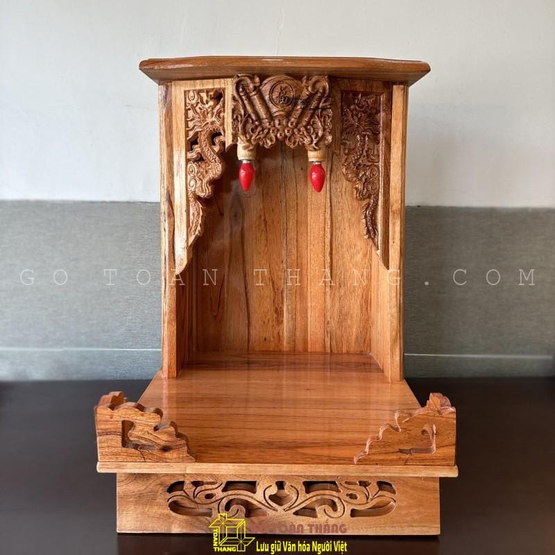 Bàn thờ Thần Tài gỗ Xoan Đào TTX-04 1 Bàn thờ Thần Tài gỗ Xoan Đào TTX-04