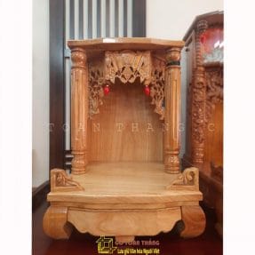 Bàn thờ Thần Tài gỗ Gõ đỏ TTG-03