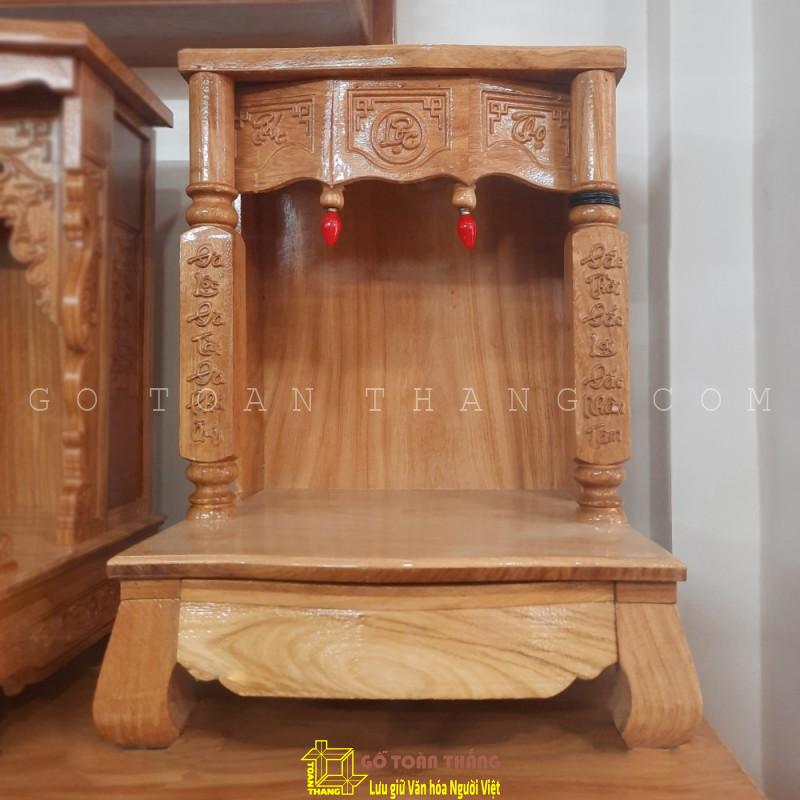 Bàn thờ Thần Tài gỗ Gõ đỏ TTG-02 1 Bàn thờ Thần Tài gỗ Gõ đỏ TTG-02
