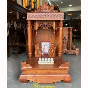 Bàn thờ Thần Tài gỗ Hương đá TTH-01