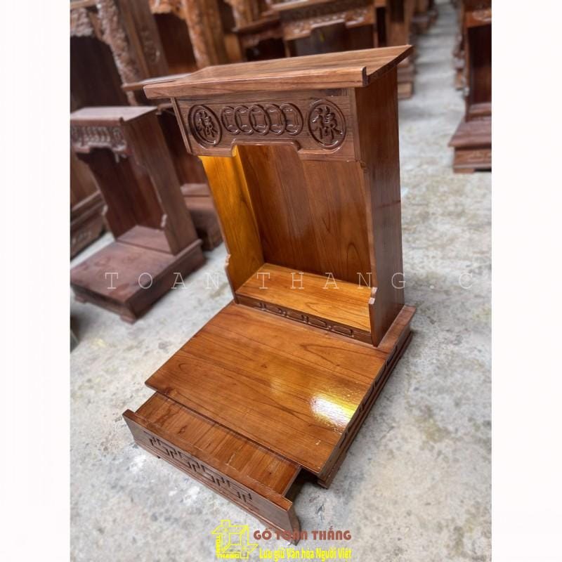 Bàn thờ Thần Tài gỗ Xoan Đào TTX-05 1 Bàn thờ Thần Tài gỗ Xoan Đào TTX-05