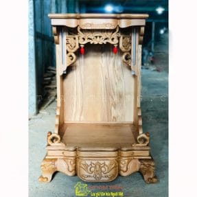 Bàn thờ Thần Tài gỗ Sồi TTS-06