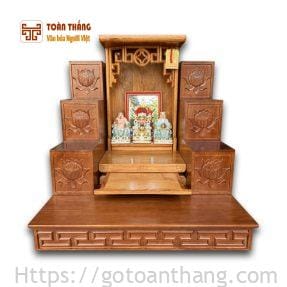Bộ bàn thờ Thần Tài gỗ Hương TTH-05