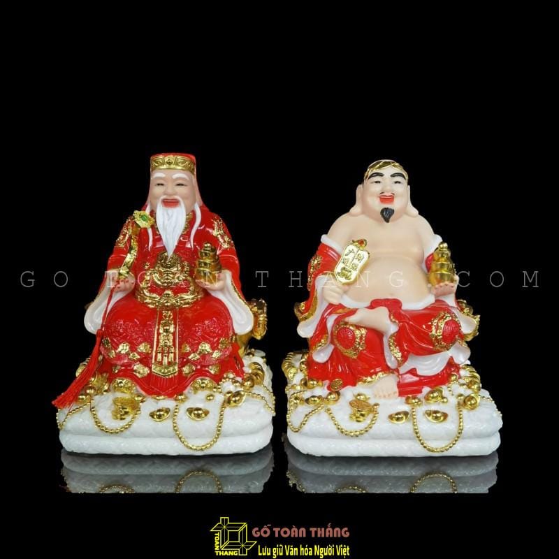 Thần Tài Thổ Địa bằng Đá 6in- CTĐ 1 Thần Tài Thổ Địa bằng Đá 6in- CTĐ