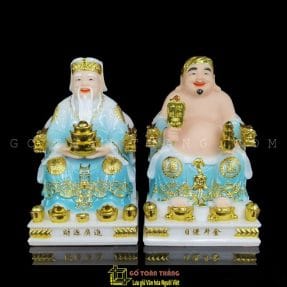 Thần Tài Thổ Địa bằng Đá 8in- TĐĐ