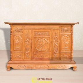 Tủ thờ mẫu Bắc gỗ Gõ đỏ TTH-19