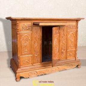 Tủ thờ mẫu Bắc gỗ Gõ đỏ TTH-19 3 tu tho mien bac 11 1