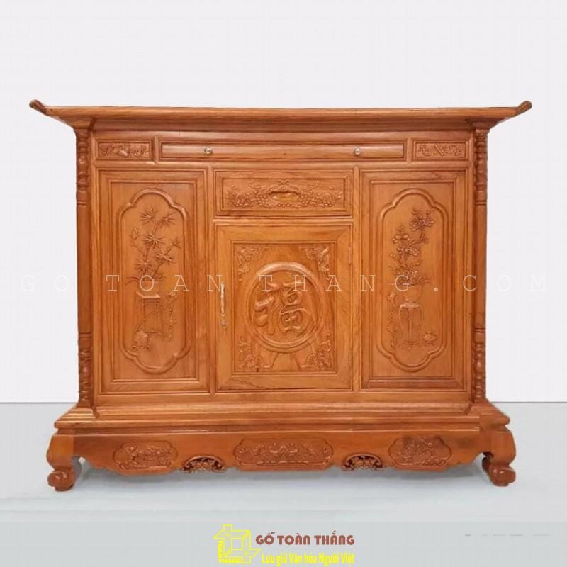 Tủ thờ mẫu Bắc gỗ Gõ đỏ TTH-25 1 Tủ thờ mẫu Bắc gỗ Gõ đỏ TTH-25