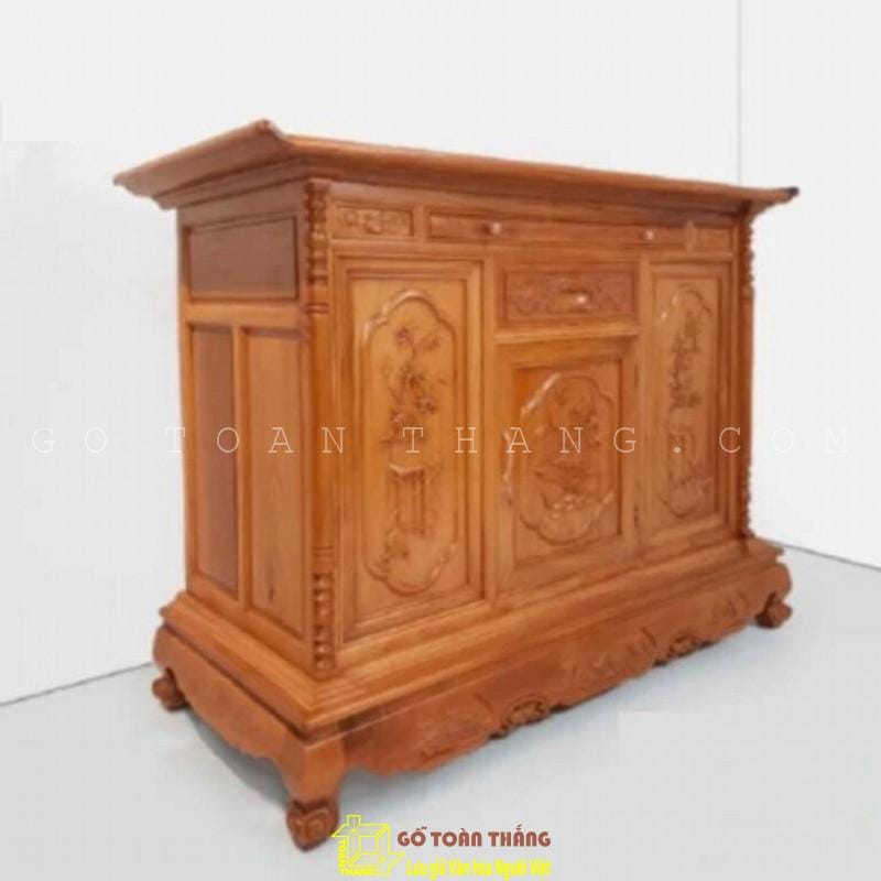 Tủ thờ mẫu Bắc gỗ Gõ đỏ TTH-25 2 Tủ thờ mẫu Bắc gỗ Gõ đỏ TTH-25 - Ảnh 2