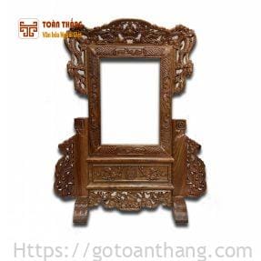 Khung hình thờ gỗ Gụ Tứ Linh KHT-12