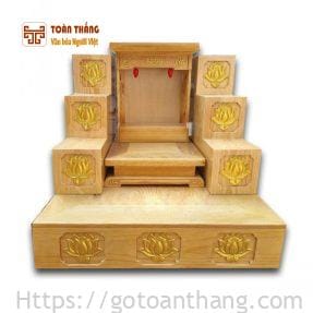 Bàn thờ Thần Tài gỗ Sồi TTS-11