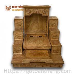 Bộ bàn thờ Thần Tài gỗ Gõ đỏ TTG-12