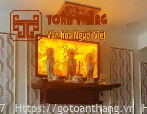 Tây Phương Tam Thánh là ai? Cách lập bàn thờ chuẩn đúng 12 ban tho tam bao dep 8